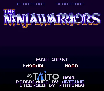 Ninjawarriors Again, The (Japan) screen shot title